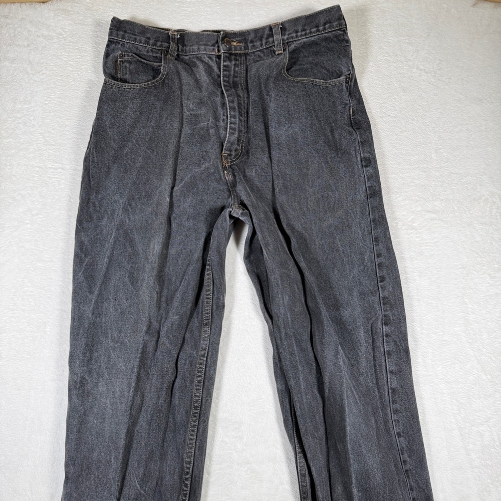 Timberland Mens Jeans Dark Wash Denim‎ Straight Leg Size 36x32